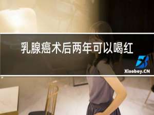 乳腺癌术后两年可以喝红酒吗