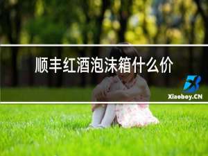 顺丰红酒泡沫箱什么价