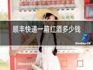 顺丰快递一箱红酒多少钱