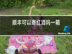 顺丰可以寄红酒吗一箱
