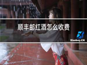 顺丰邮红酒怎么收费