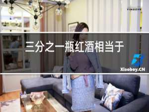 三分之一瓶红酒相当于
