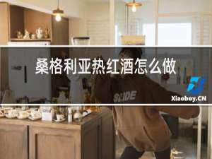 桑格利亚热红酒怎么做