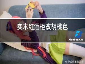 实木红酒柜改胡桃色