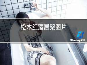松木红酒展架图片