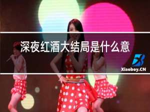 深夜红酒大结局是什么意思