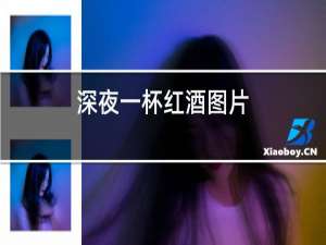 深夜一杯红酒图片