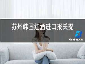 苏州韩国红酒进口报关提供资料