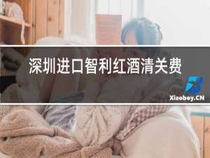 深圳进口智利红酒清关费用多少