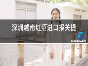 苏州越南红酒进口报关提供资料