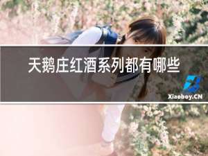 天鹅庄红酒系列都有哪些