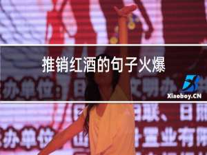 推销红酒的句子火爆