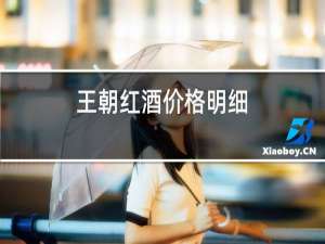 王朝红酒价格明细