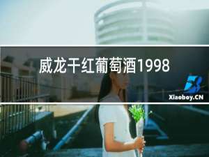 威龙干红葡萄酒1998报