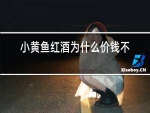 小黄鱼红酒为什么价钱不一样