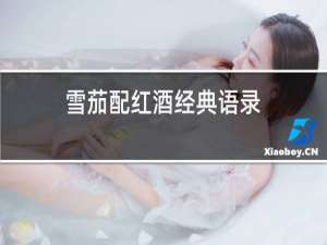 雪茄配红酒经典语录