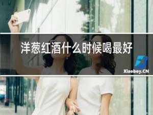 洋葱红酒什么时候喝最好