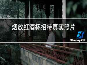 烟放红酒杯招待真实照片