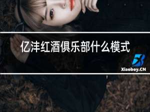 亿沣红酒俱乐部什么模式