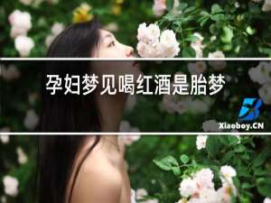 孕妇梦见喝红酒是胎梦