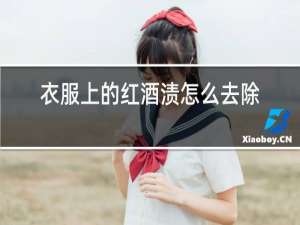 衣服上的红酒渍怎么去除小窍门红