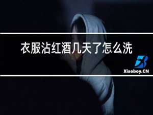衣服沾红酒几天了怎么洗