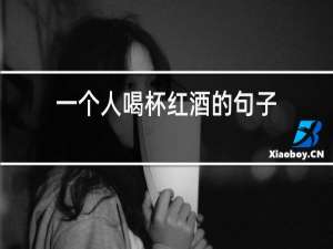一个人喝杯红酒的句子