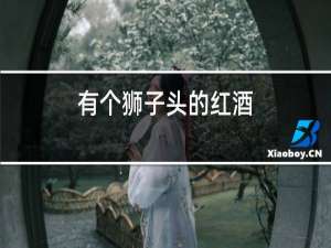 有个狮子头的红酒