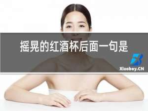 摇晃的红酒杯后面一句是什么