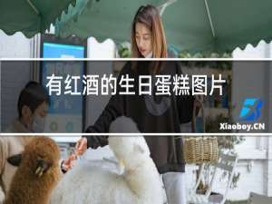 有红酒的生日蛋糕图片