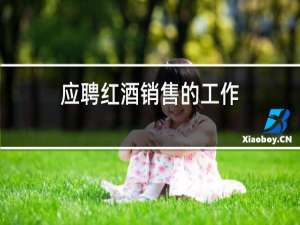 应聘红酒销售的工作