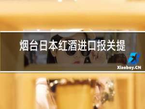 烟台日本红酒进口报关提供资料