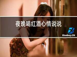 夜晚喝红酒心情说说