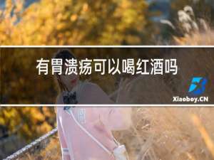 有胃溃疡可以喝红酒吗