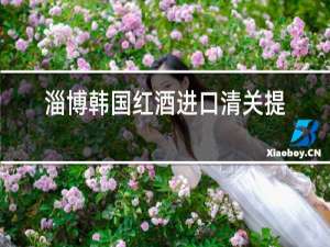 淄博韩国红酒进口清关提供资料