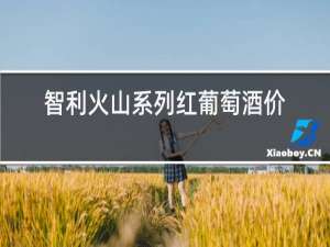 智利火山系列红葡萄酒价格