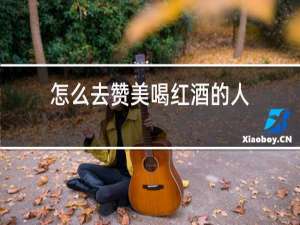怎么去赞美喝红酒的人