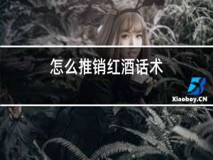 怎么推销红酒话术