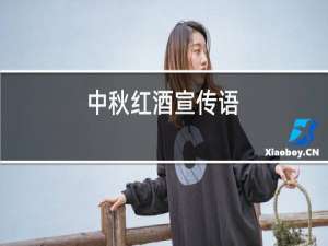 中秋红酒宣传语