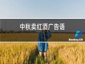 中秋卖红酒广告语