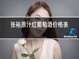 张裕原汁红葡萄酒价格表