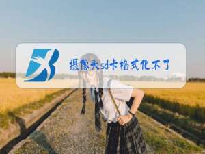 摄像头sd卡格式化不了怎么办