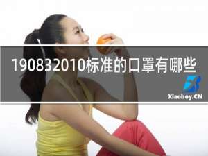 19083-2010标准的口罩有哪些