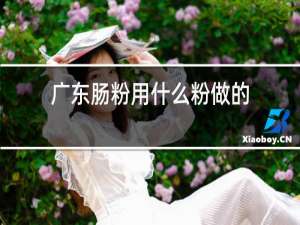 广东肠粉用什么粉做的