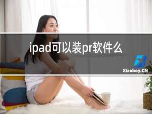 ipad可以装pr软件么