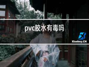 pvc胶水有毒吗