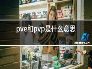 pve和pvp是什么意思