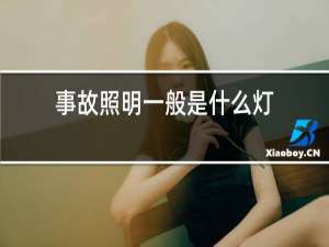 事故照明一般是什么灯