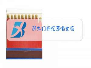 辞九门回忆原唱女版