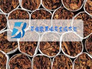 草帽歌原唱英文版下载